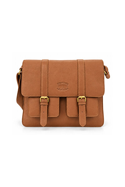 GENUINE LEATHER Stylish Leather Men's Shoulder Bag – Functional Messenger Bag...