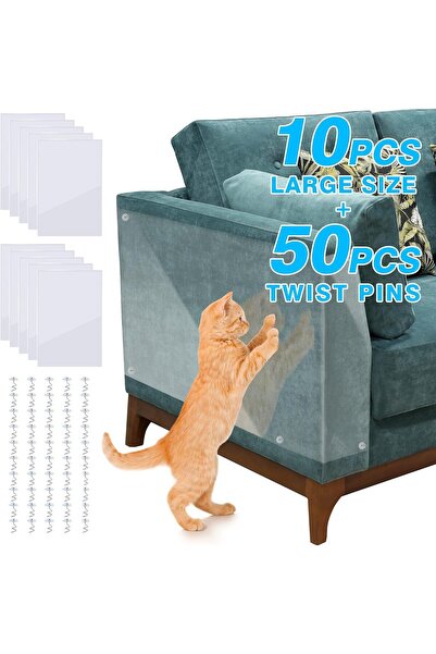 Generic Anti Cat Scratch Furniture Protectors，10PCS Cat Scratch Deterrent Tap...