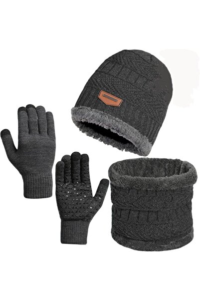 Generic Winter Knit Beanie Hat Men's and Women's Winter Knit Hat Neck Warmer ...