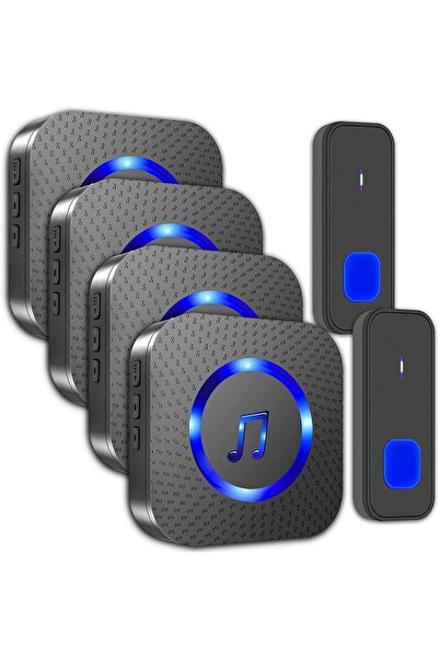 Generic جرس باب لاسلكي، مقاوم للماء IP55، مدى 300 متر، جرس دخول للباب يعمل با...