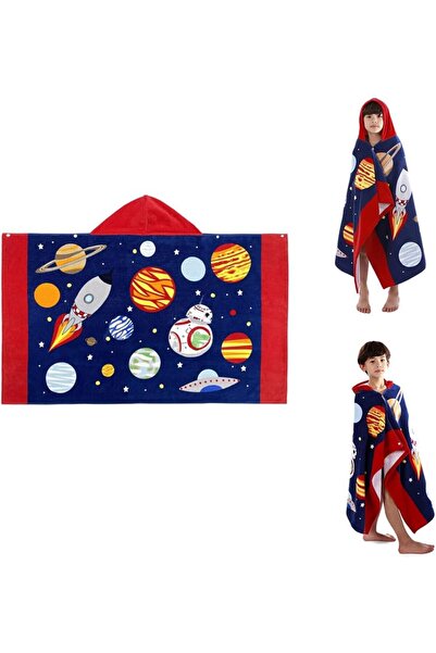 Generic Kids Hooded Beach Bath Towel, Soft Cotton Baby Surf Poncho, Toddler H...