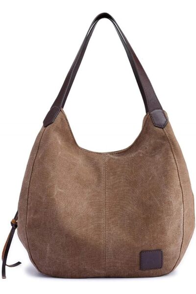 Generic Women's Canvas Bag, Multi-Pocket Shoulder Bag for Shopping, Travel, W...