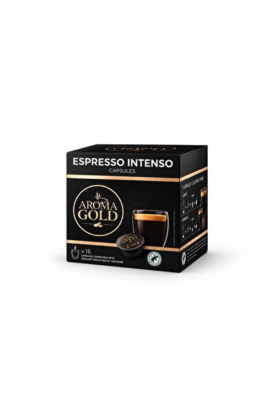 AROMA GOLD Κάψουλες Καφέ Espresso Intenso, Συμβατές με Nescafé Dolce Gusto, 1...