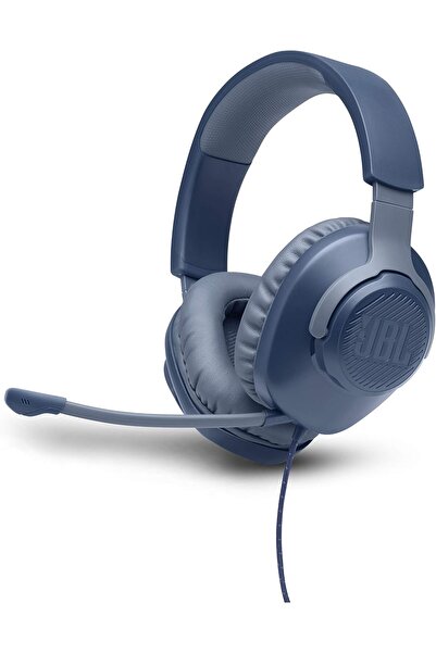 Generic (مجددة) سماعة رأس سلكية فوق الأذن JBL Quantum 100 مع ميكروفون (أزرق)