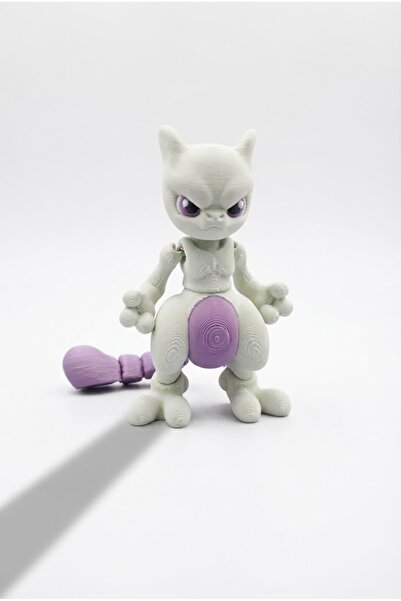 Kanvas Trade Manufacturing Mewtwo Figürü – Eklemli Pokémon Masaüstü Dekor ve ...