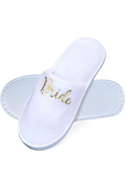 Generic Bride Slippers Bride To Be Slippers Fluffy Cotton Slipper House Shoes...