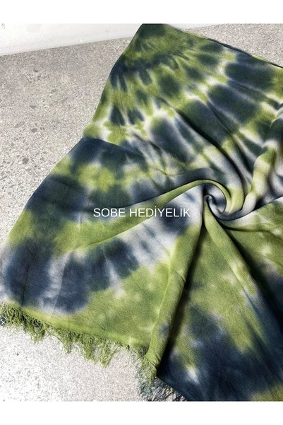 Sobe Hediyelik Batik Cotton Scarf Writing – Casual Writing Headscarf 105X105 cm