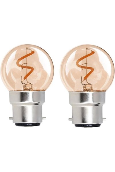 Generic B22 Bayonet LED Light Bulbs 2Pcs, 1W G40 Mini Filament Bulb, Dimmable...
