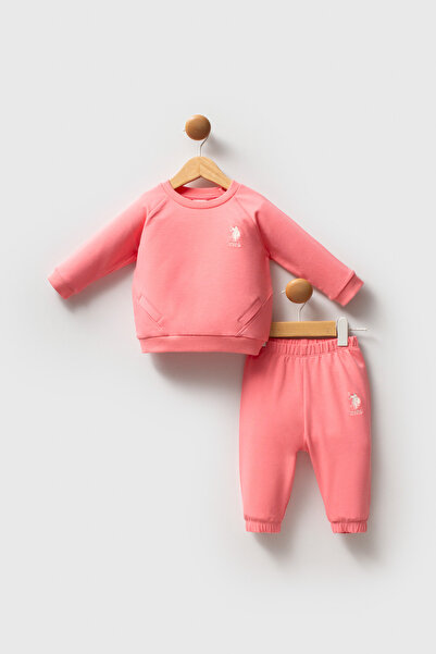 U.S. Polo Assn. Set de trening pentru bebeluși, format din bluză și pantaloni...