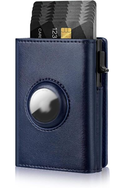 Generic AirTag Wallet Men,Smart Wallet with Airtag holder,RFID Blocking,Pop U...