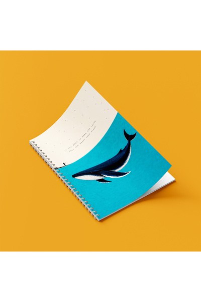 ARTHOUSECOLLECTIVE A4 Spiral Notebook - Unlined School Notebook - 80 Sheets/160 Pages - Animal Art Collection