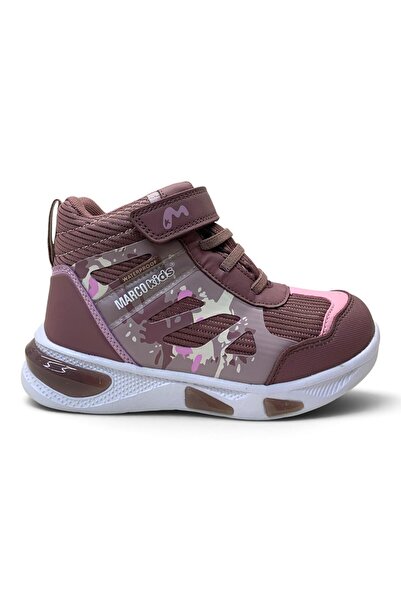 Marco Kids Rapids Ortopedik Kız Çocuk Mor Waterproof Işıklı Rahat Bot