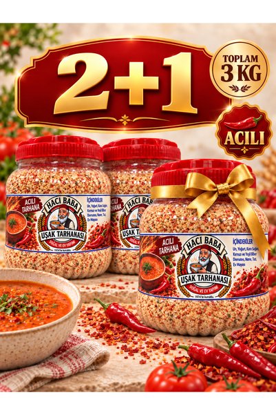 Uşak Hacı Baba Köy Tarhanası El Yapımı Acı 3000 g
