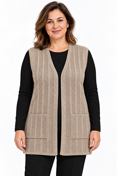 Mutlu City Women's Honeycomb Patterned Mother's Knitwear Vest for Middle Ages...