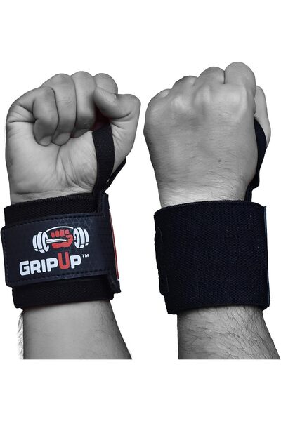 Generic Weight Lifting Wrist Wraps Support18” Elasticated Cotton Straps Thumb...