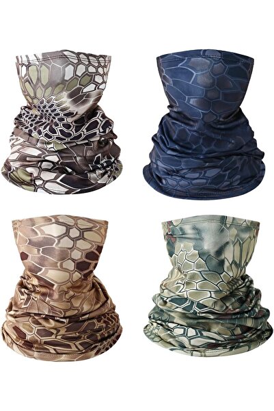 Generic 4PCS Headwear Balaclava Mask Neck Gaiter Bandana Cooling Gator Mask S...