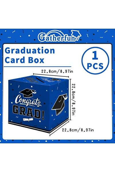 Arabest Gatherfun Graduation 2026 Card Box,Blue Graduation Party Gift Box for...