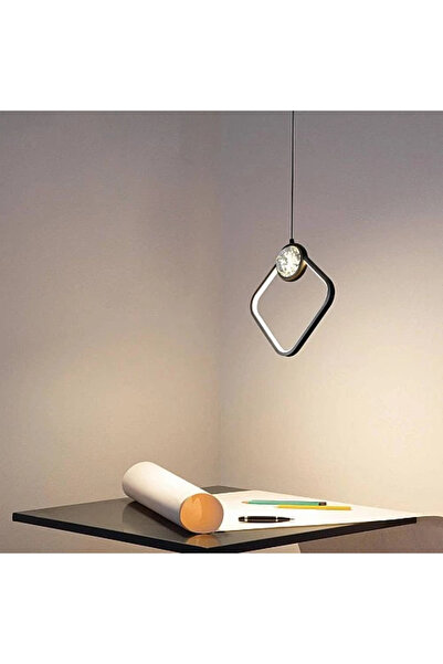 Generic Brand إنارة سقف معلقة مودرن أسود 25 واط LED 3 ألوان إضاءة HA/D6130/1B...