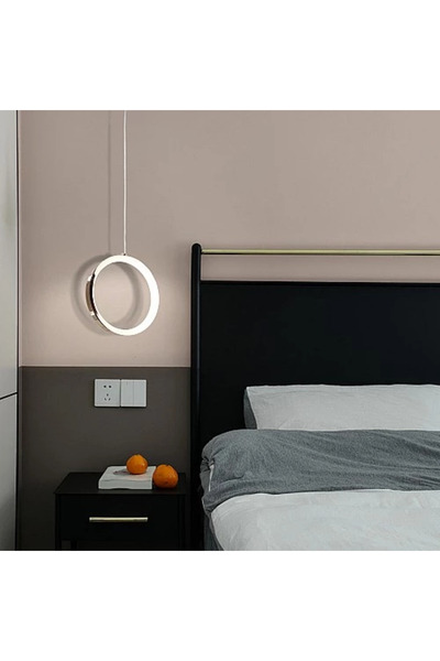Generic Brand إنارة سقف معلقة مودرن ذهبي 12 واط LED 3 ألوان إضاءة HA/D6318/1G...