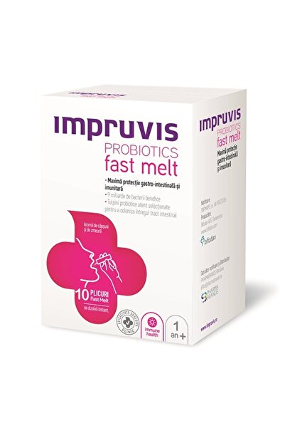 impruvis Бързоразтварящи се пробиотици, 10 пакетчета