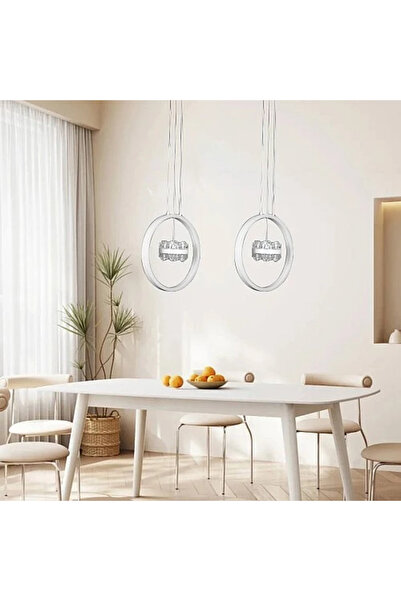 Generic Brand إنارة سقف معلقة مودرن أبيض 55 واط LED 3 ألوان إضاءة HA/E6670/1W...