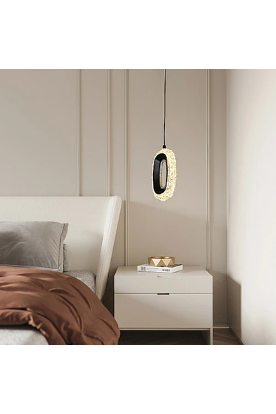 Generic Brand إنارة سقف معلقة مودرن أسود 9 واط LED 3 ألوان إضاءة HA/D6116/1BK...