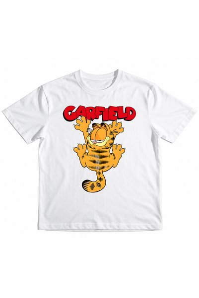 Compostela Girls' and Boys' Garfield Orange Cat Front Printed 100% Cotton Org...