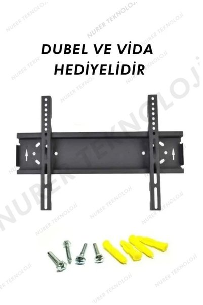 YTE 32-50 inç 82-127 Ekran Lcd-Led Tv Duvar Askı Aparatı Sabit