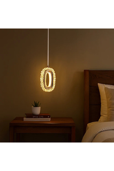 Generic Brand إنارة سقف معلقة مودرن ذهبي 5 واط LED 3 ألوان إضاءة HA/D6001/1FG...