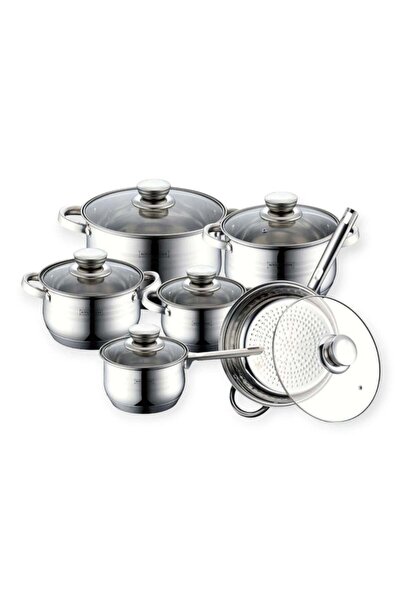 dealshopromania Set de 12 oale din oțel inoxidabil Linia Royalty -1231