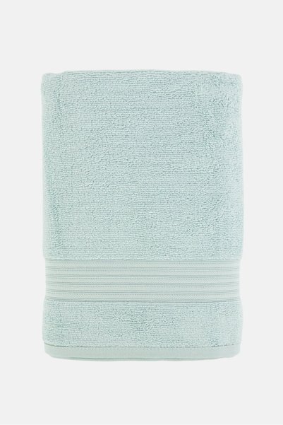 Kathy Ireland Zero Twist Cotton Bath Towel, Light Blue