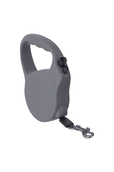 OEM Lesa Mecanica Gri cu Banda Neagra de 3m pentru Caini de Talie Mica
