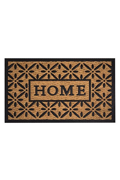 OEM Covoras Intrare Maro cu Model Flori Home 75x45cm