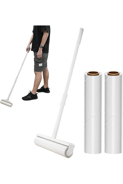 Hannea ® Large Lint Roller with long Handle Retractable Sticky 3 lint roller ...