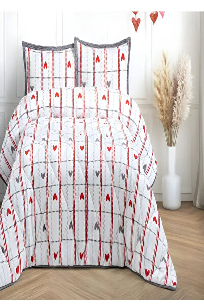 Merinos Comforter Tek Kişilik Yorgan Seti Betty Gri