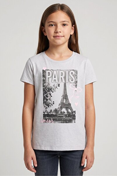 The Children's Place Kids Girl Crew Neck Short Sleeve Graphic Print T-Shirt, ...