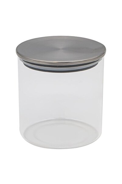 OEM Borcan de Depozitare din Sticla Transparenta Capac Metalic 350ml