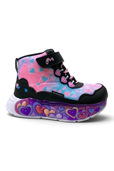 Marco Kids Montana Ortopedik Kız Çocuk Waterproof Rahat Işıklı Bot