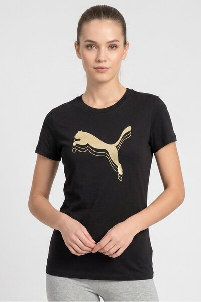 Puma Women Sportswear Fit Short Sleeve Training T-Shirt, Black