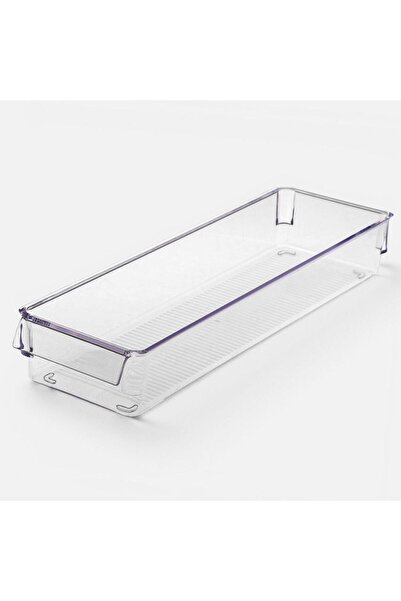 OEM Organizator din Plastic Transparent cu Maner pentru Frigider 36x10,5x5cm