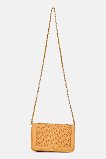 Bebe Women Brand Logo Cross Body Bag, Tan