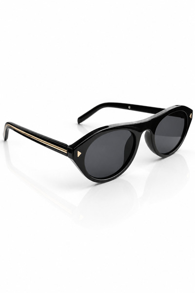 Roger Bacon Black Women's Sunglasses Uv400 Protection Gold Detail