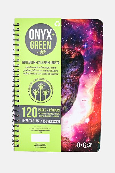 onyx + green Frontier Natural Notebook, Assorted
