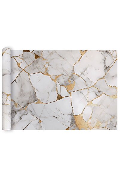 OEM White Furniture Sticker with Marble Patterned Roll 200x45cm