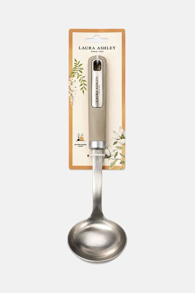 Laura Ashley Stainless Steel Ladle, Light Grey