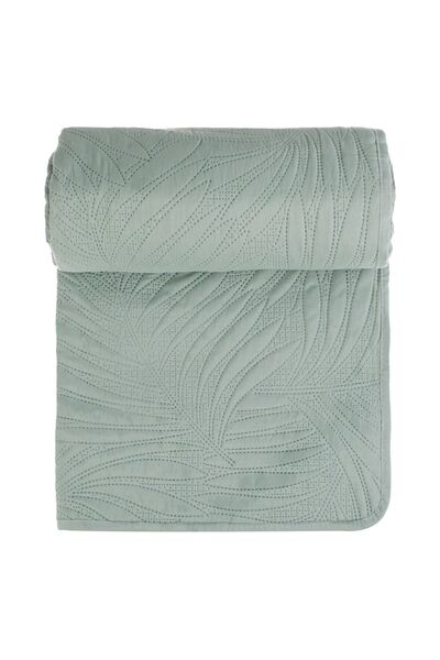 OEM Cuvertura cu Doua Fete Verde Menta Model Frunze 160x230cm