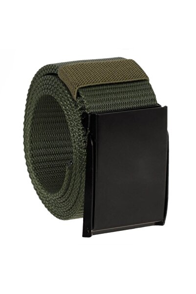 OEM Khaki Nylon Sport Adjustable Belt for Men 120x3.8cm - One Size