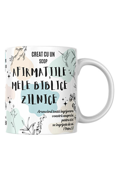 INOVATIX Personalized mug - My daily Bible affirmations, white, 330 ml