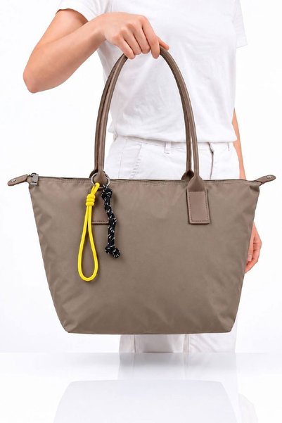 VIATOX Vx-027 Women's Large Volume Shopper Bag Waterproof Parachute Fabric Lined & Durable Mink