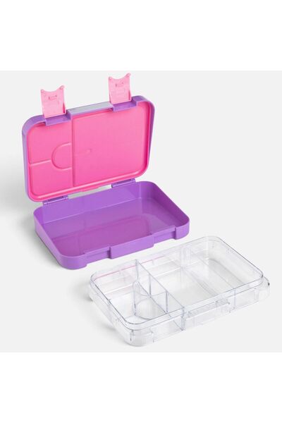 OEM Caserola cu Compartimente Lila cu Fluturi 750ml